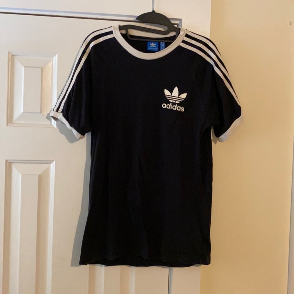Black, M, tee, by adidas